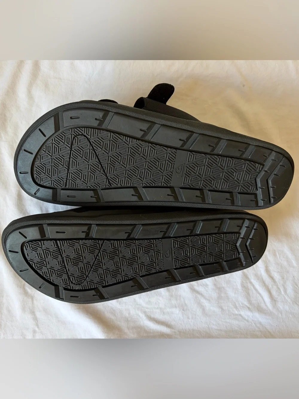 Quicksilver Black Double-Buckle Slide Sandals Sz 13 Mens Great Condition!